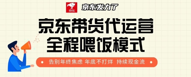 京东带货代运营全程喂饭模式，告别年终焦虑 年底不打烊 持续现金流+-乞丐的项目