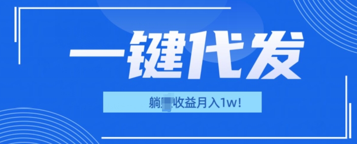 一键代发项目(团长版)，管道收益躺Z月入1w+-乞丐的项目