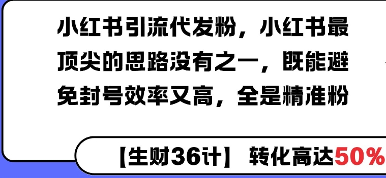 小红书引流代发粉，小红书最顶尖的思路没有之一，既能避免封号效率又高，全是精准粉-乞丐的项目