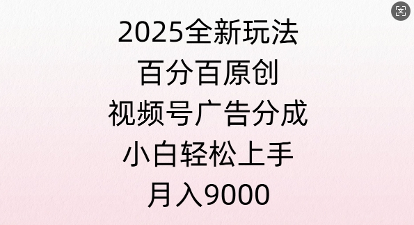 视频号创作者分成计划之情感赛道，多平台发布，多份收益-乞丐的项目